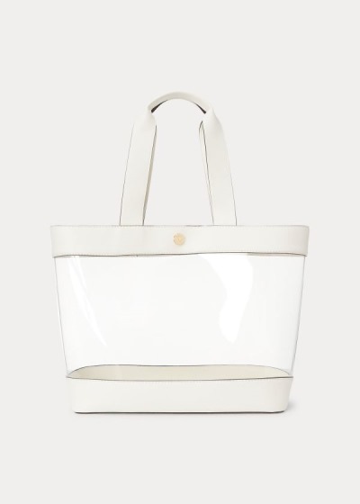 Bolsos De Mano Ralph Lauren Mujer Creme - Clear Medium - UOLQT6140